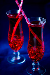 red cocktail for Valentines day