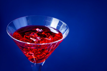 red cocktail for Valentines day