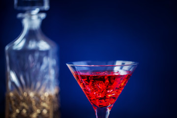 red cocktail for Valentines day