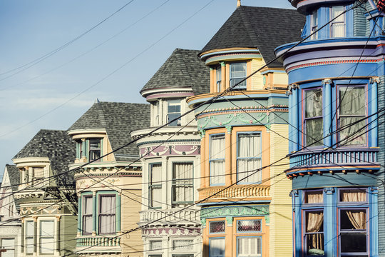 USA, California, San Francisco, row of houses