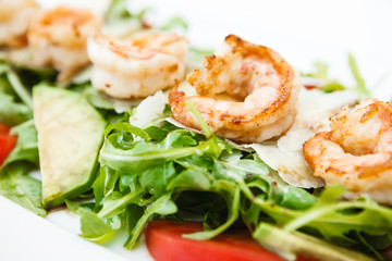 Salad with shrimps