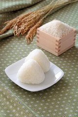 おにぎり　お米　稲穂