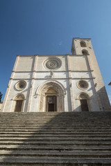 Obraz premium The main square of Todi, Umbria, Duomo