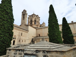 Fototapeta na wymiar Monasterio de Poblet (Tarragona,España) abadía cisterciense española. en la comarca de la Cuenca de Barberá, en Vimbodí y Poblet, Cataluña