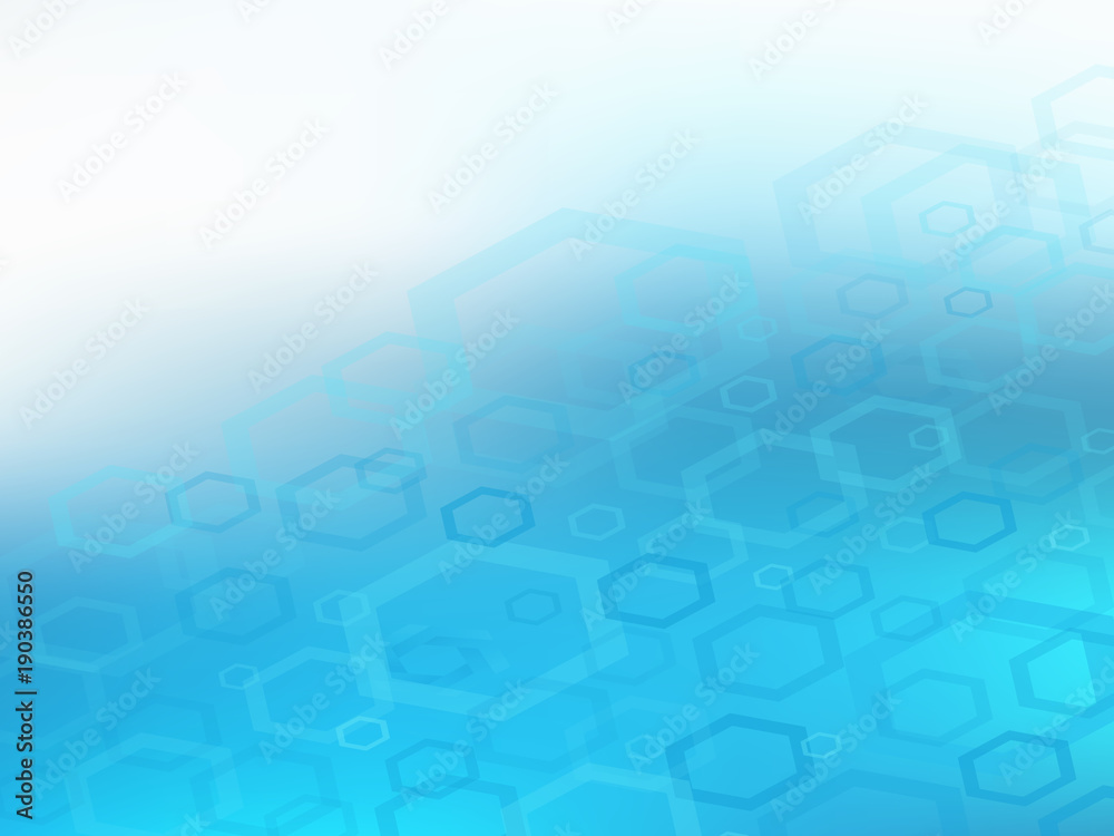 Wall mural abstract high resolution faded blue hexagon design background template perfect for various websites,