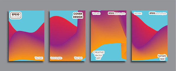 Creative colored cover. Cover design.