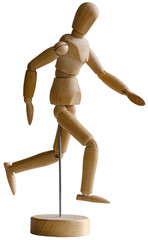 Wooden mannequin drawing