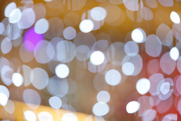 The defocused abstract blurry circles background.