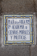 Detail of the Plaza de la Villa