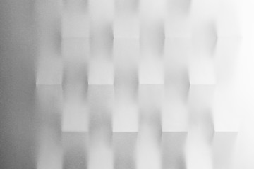 Abstract composition of white paper stripes, texture blurry background