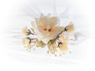 Wedding bouquet. Piece flowers. Composition.