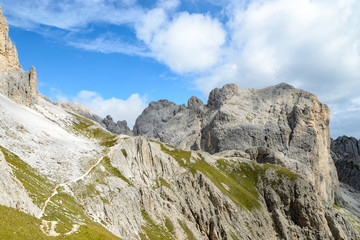 Catinaccio mountain massif summits