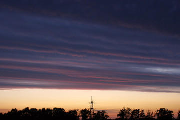 Gorgeous postapokaliptic sky with dark colours. Background