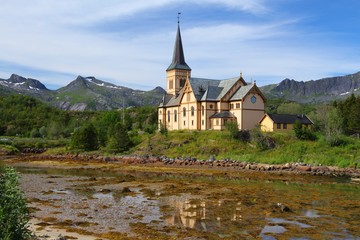 Obraz premium Lofotes Cathedral, Kabelvag