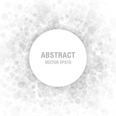 Obraz premium Gray Abstract Circle Frame Design Element, cosmetics, perfume, label background. Vector illustration.