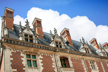 Obraz premium Blois. Château, Toitures de l'aile Louis XII, Loir et Cher, Val de Loire