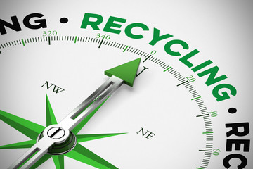 Wort Recycling als Nachhaltigkeit Konzept