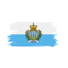 San Marino flag, vector illustration