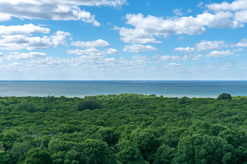 Beautiful view of the Baltic sea from the island Oland outside the Swedish east coast