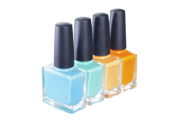Nail polish isolated on white background