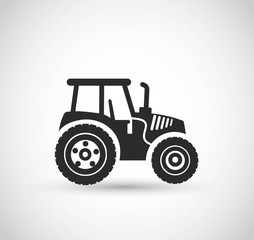 Tractor icon vector 