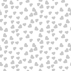 Cute hearts seamless  pattern. Valentine's Day