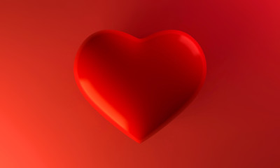 Red heart background, love valentine day