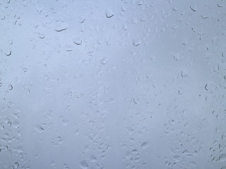 raindrops on a windowpane
