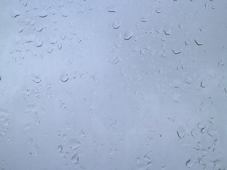 raindrops on a windowpane