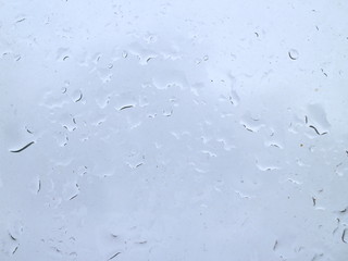 raindrops on a windowpane