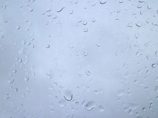 raindrops on a windowpane