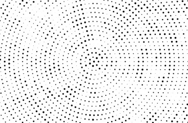 Abstract futuristic halftone pattern. Comic background. Dotted backdrop with circles, dots, small large scale.