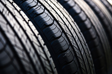 Tire,Car tire background,Tyre texture closeup background - obrazy, fototapety, plakaty