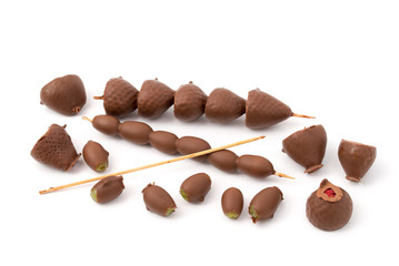 Schokolierte Obstspieße