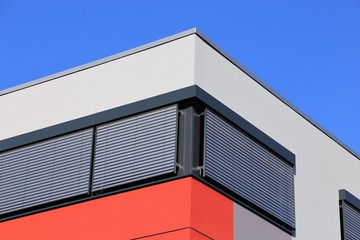Gebäude mit moderner Fassade
