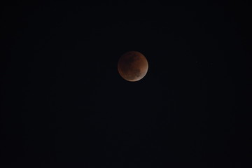 lunar eclipse and super blue blood moon in jiasalmer rajasthan india