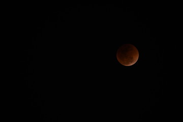 lunar eclipse and super blue blood moon in jiasalmer rajasthan india