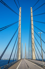 Oresund Bridge crossing. Scandinavia, Europe