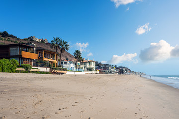 maisons sur la plage de Malibu à Los Angeles