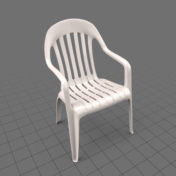 Plastic patio chair