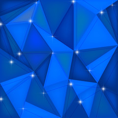 Vector Low poly crystal background. Polygon design pattern. Low poly illustration, low polygon background.