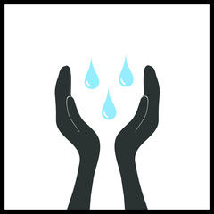 Save water sign icon2