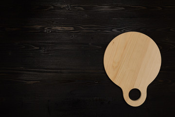 Cutting board. Wooden. Cooking. Kitchen. For your design.