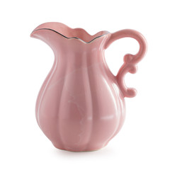 Ceramic jug isolated on a white background