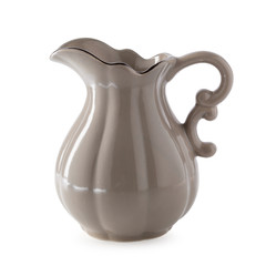 Ceramic jug isolated on a white background