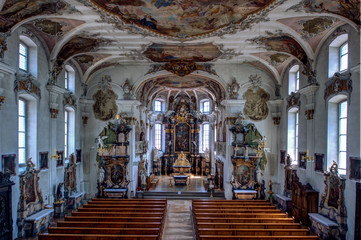 Fototapeta na wymiar Stadtkirche Sankt Martin in Meßkirch