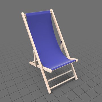 Fabric beach chair