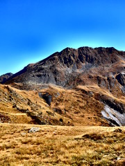 Paysage de montagne dans les Pyrénées Cerdagne Puymorens Pyrénées Orientales