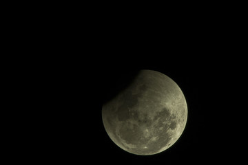 Super Blue Blood moon,31st January 2018 at Pantai Batu Hitam,Kuantan, Pahang,Malaysia