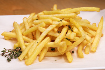  Pile of a potato french fries